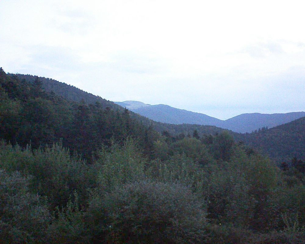 Le petit ballon vu depuis le Domaine Langmatt à Murbach le 06.09.2018 à 06:45 Le petit ballon (Alsace, Vosges) le 06.09.2018 à 06:45