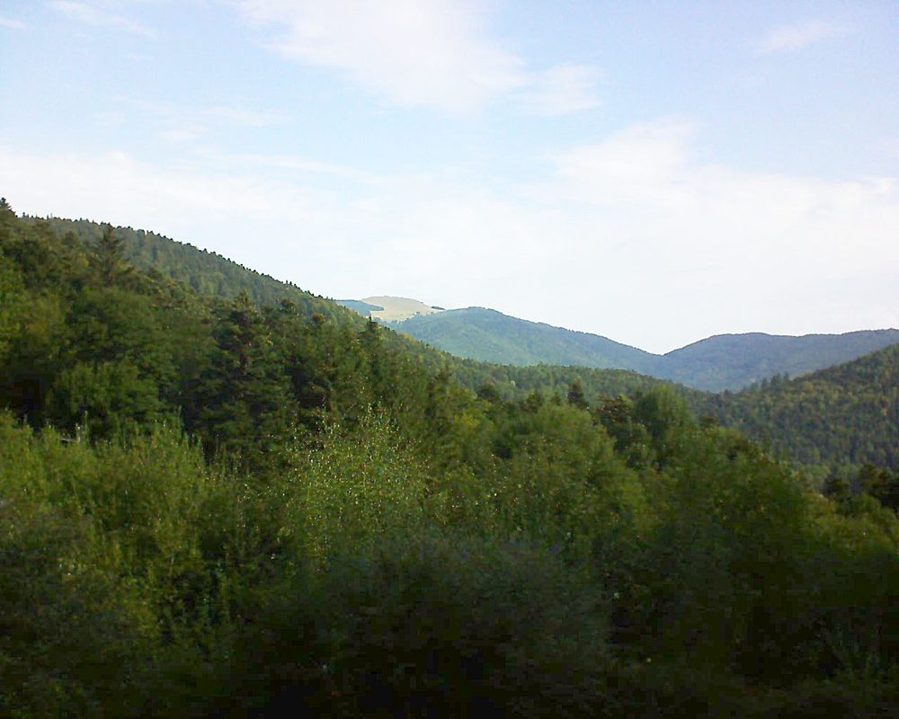 Le petit ballon vu depuis le Domaine Langmatt à Murbach le 06.09.2018 à 10:00 Le petit ballon (Alsace, Vosges) le 06.09.2018 à 10:00