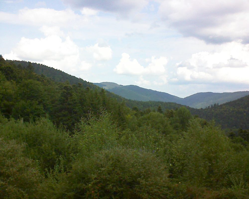 Le petit ballon vu depuis le Domaine Langmatt à Murbach le 06.09.2018 à 11:15 Le petit ballon (Alsace, Vosges) le 06.09.2018 à 11:15