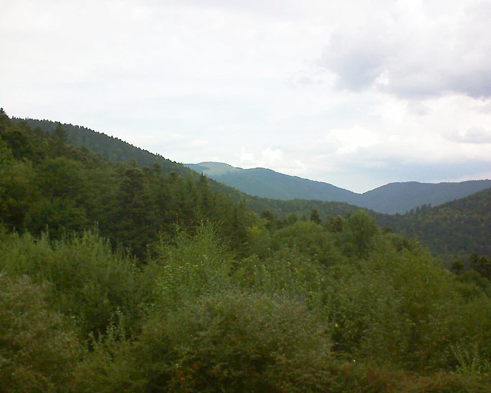Le petit ballon vu depuis le Domaine Langmatt à Murbach le 06.09.2018 à 12:15 Le petit ballon (Alsace, Vosges) le 06.09.2018 à 12:15