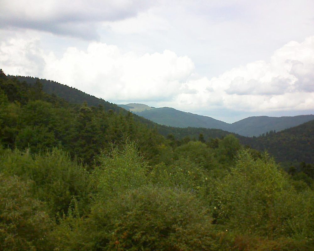 Le petit ballon vu depuis le Domaine Langmatt à Murbach le 06.09.2018 à 13:30 Le petit ballon (Alsace, Vosges) le 06.09.2018 à 13:30