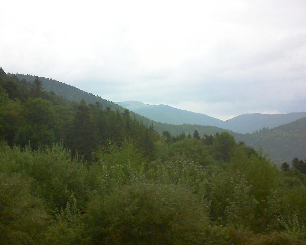Le petit ballon vu depuis le Domaine Langmatt à Murbach le 06.09.2018 à 16:30 Le petit ballon (Alsace, Vosges) le 06.09.2018 à 16:30