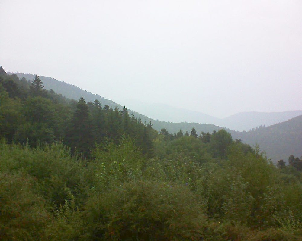 Le petit ballon vu depuis le Domaine Langmatt à Murbach le 06.09.2018 à 17:30 Le petit ballon (Alsace, Vosges) le 06.09.2018 à 17:30