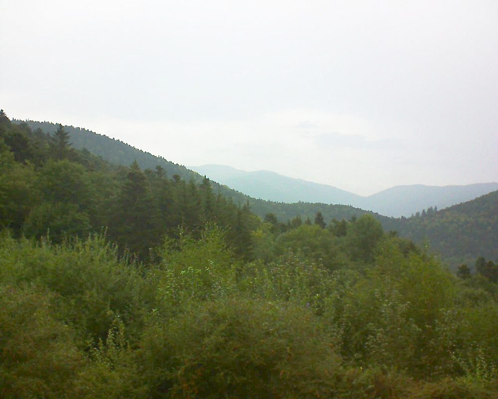 Le petit ballon vu depuis le Domaine Langmatt à Murbach le 06.09.2018 à 17:45 Le petit ballon (Alsace, Vosges) le 06.09.2018 à 17:45