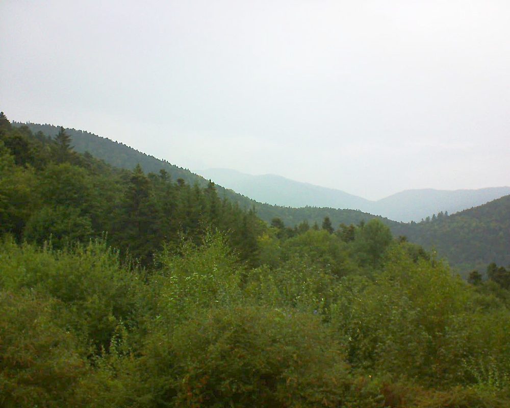 Le petit ballon vu depuis le Domaine Langmatt à Murbach le 06.09.2018 à 18:00 Le petit ballon (Alsace, Vosges) le 06.09.2018 à 18:00