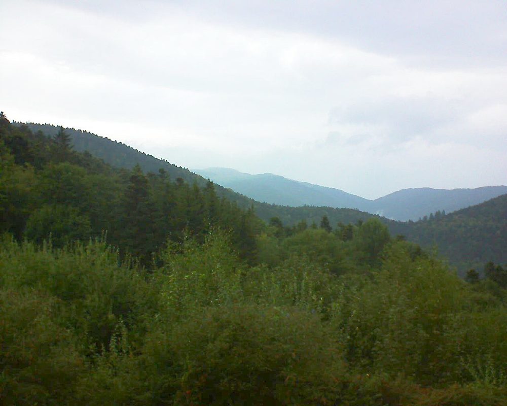 Le petit ballon vu depuis le Domaine Langmatt à Murbach le 06.09.2018 à 19:30 Le petit ballon (Alsace, Vosges) le 06.09.2018 à 19:30