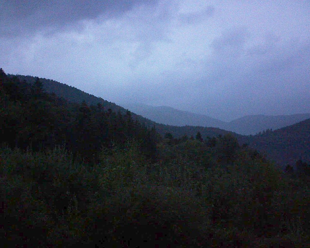 Le petit ballon vu depuis le Domaine Langmatt à Murbach le 06.09.2018 à 20:15 Le petit ballon (Alsace, Vosges) le 06.09.2018 à 20:15