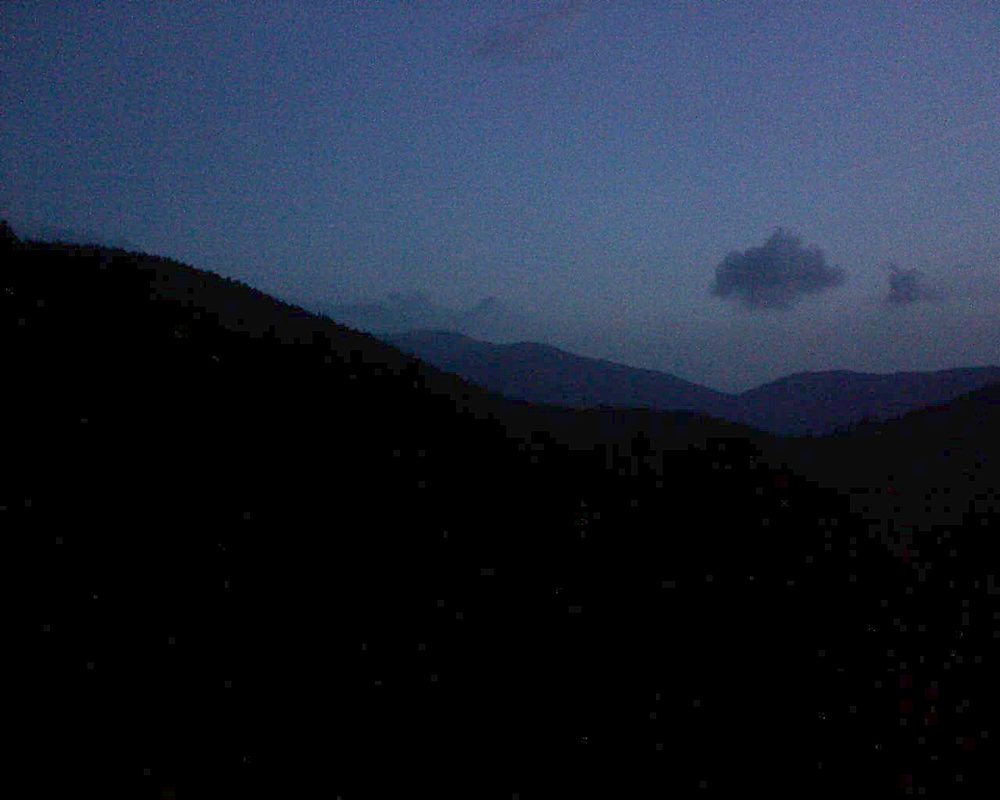Le petit ballon vu depuis le Domaine Langmatt à Murbach le 07.09.2018 à 06:30 Le petit ballon (Alsace, Vosges) le 07.09.2018 à 06:30