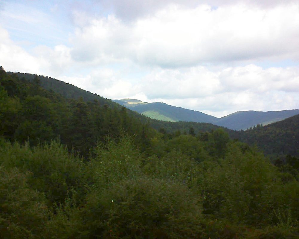 Le petit ballon vu depuis le Domaine Langmatt à Murbach le 07.09.2018 à 11:00 Le petit ballon (Alsace, Vosges) le 07.09.2018 à 11:00