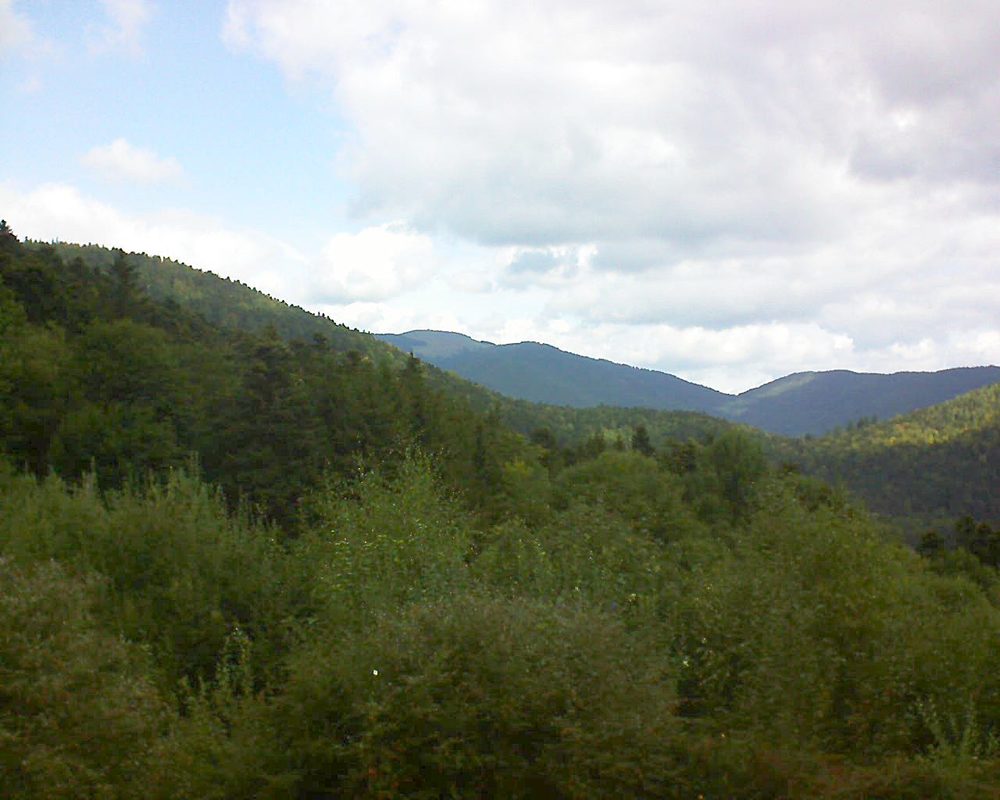Le petit ballon vu depuis le Domaine Langmatt à Murbach le 07.09.2018 à 11:45 Le petit ballon (Alsace, Vosges) le 07.09.2018 à 11:45