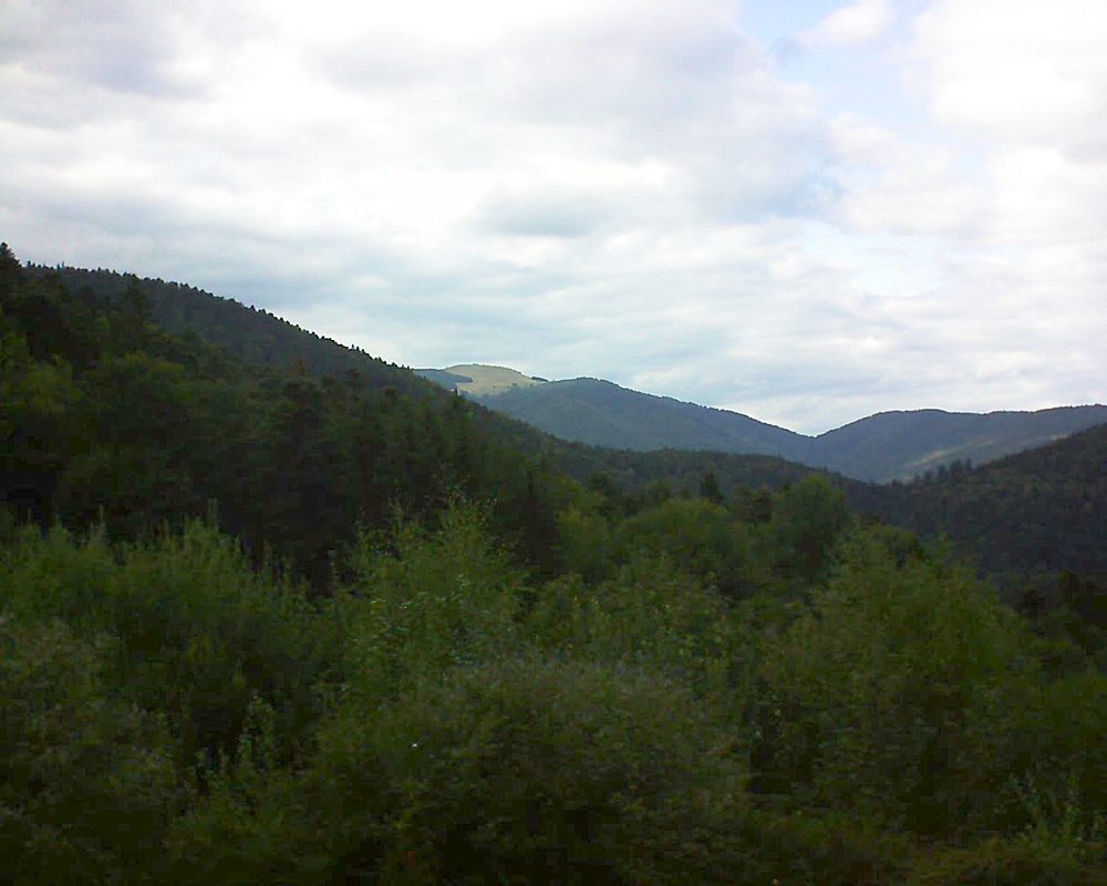 Le petit ballon vu depuis le Domaine Langmatt à Murbach le 07.09.2018 à 16:45 Le petit ballon (Alsace, Vosges) le 07.09.2018 à 16:45