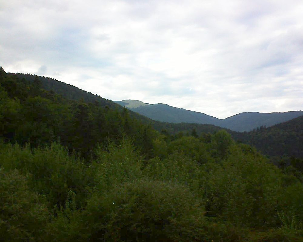 Le petit ballon vu depuis le Domaine Langmatt à Murbach le 07.09.2018 à 18:15 Le petit ballon (Alsace, Vosges) le 07.09.2018 à 18:15
