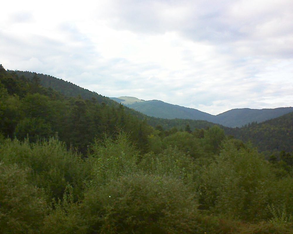 Le petit ballon vu depuis le Domaine Langmatt à Murbach le 07.09.2018 à 18:30 Le petit ballon (Alsace, Vosges) le 07.09.2018 à 18:30