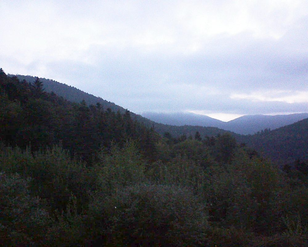 Le petit ballon vu depuis le Domaine Langmatt à Murbach le 08.09.2018 à 06:45 Le petit ballon (Alsace, Vosges) le 08.09.2018 à 06:45
