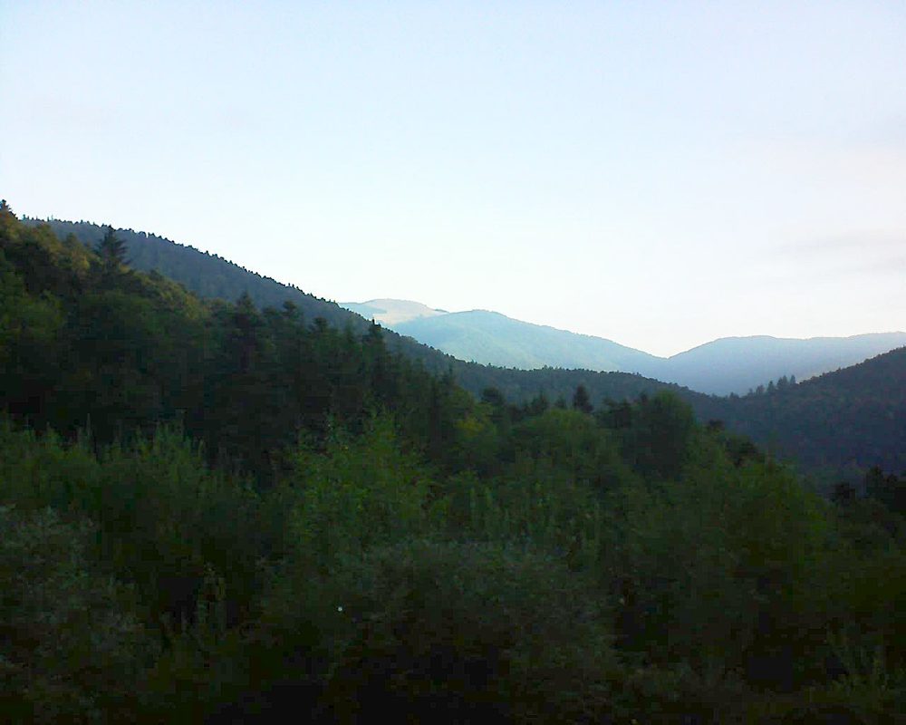 Le petit ballon vu depuis le Domaine Langmatt à Murbach le 08.09.2018 à 08:00 Le petit ballon (Alsace, Vosges) le 08.09.2018 à 08:00