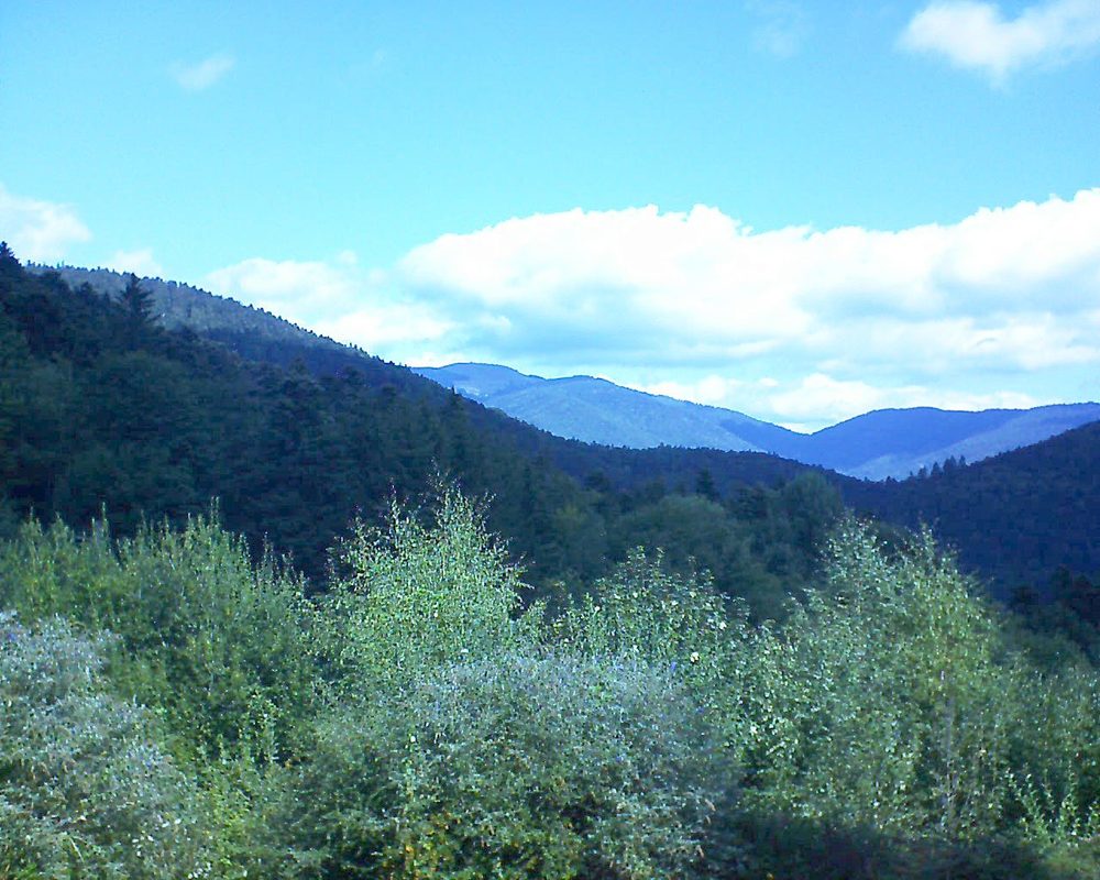 Le petit ballon vu depuis le Domaine Langmatt à Murbach le 08.09.2018 à 11:45 Le petit ballon (Alsace, Vosges) le 08.09.2018 à 11:45