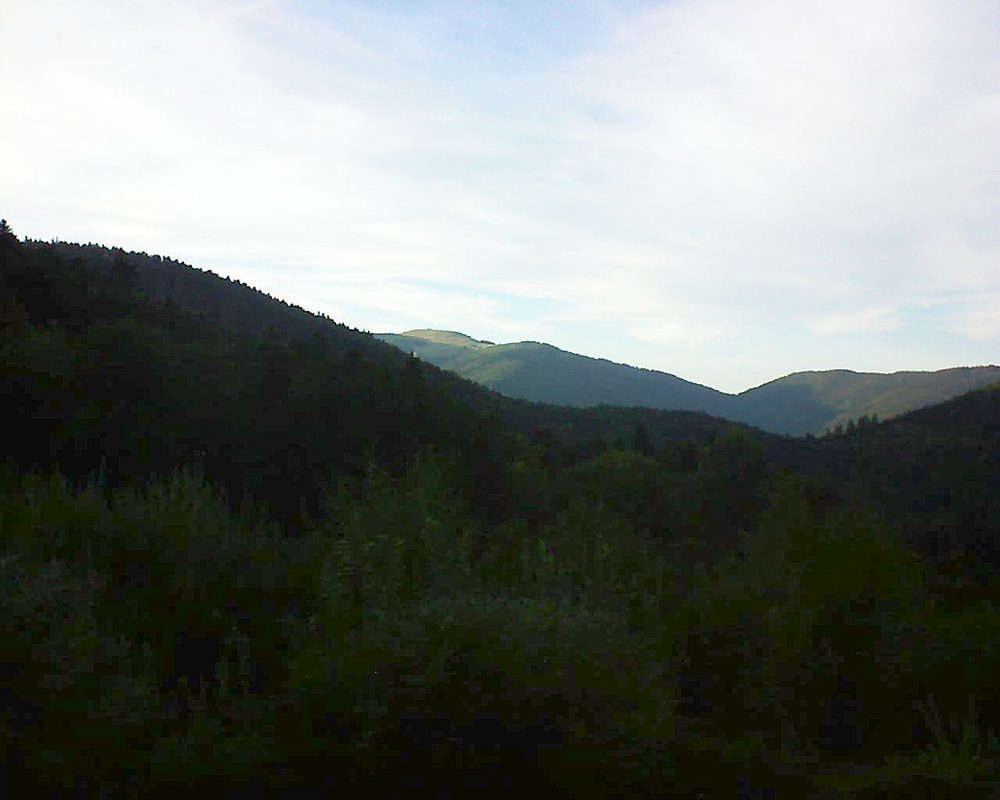 Le petit ballon vu depuis le Domaine Langmatt à Murbach le 08.09.2018 à 19:00 Le petit ballon (Alsace, Vosges) le 08.09.2018 à 19:00