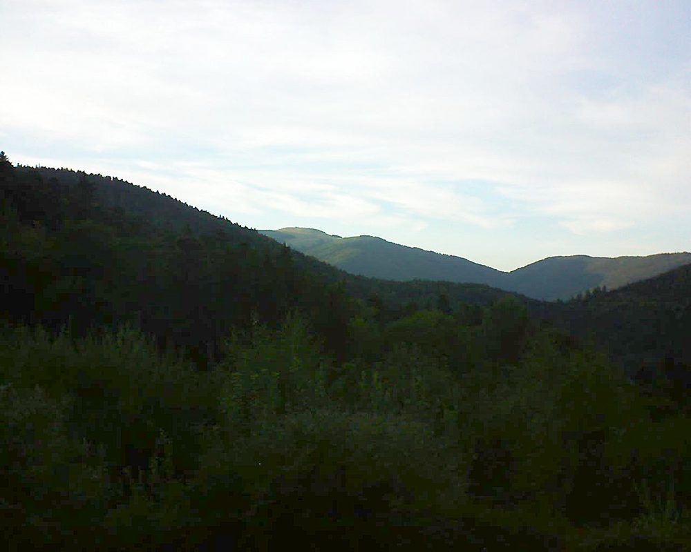Le petit ballon vu depuis le Domaine Langmatt à Murbach le 08.09.2018 à 19:15 Le petit ballon (Alsace, Vosges) le 08.09.2018 à 19:15