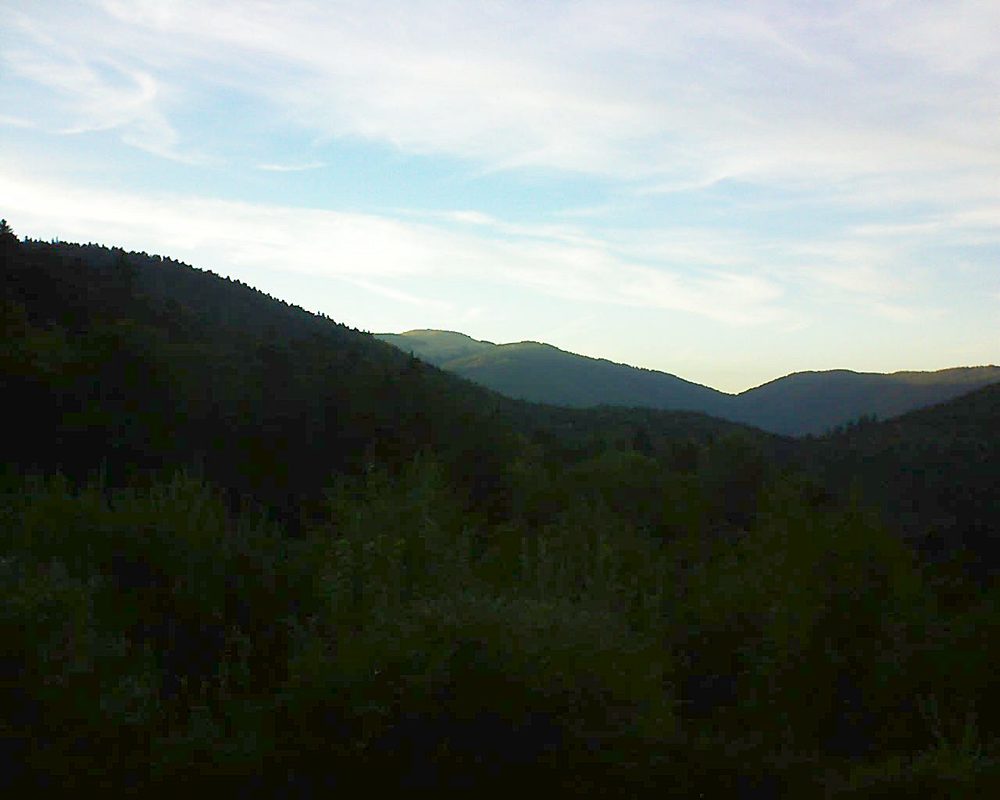Le petit ballon vu depuis le Domaine Langmatt à Murbach le 08.09.2018 à 19:30 Le petit ballon (Alsace, Vosges) le 08.09.2018 à 19:30