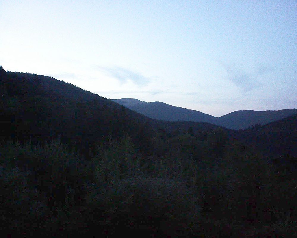 Le petit ballon vu depuis le Domaine Langmatt à Murbach le 08.09.2018 à 20:15 Le petit ballon (Alsace, Vosges) le 08.09.2018 à 20:15
