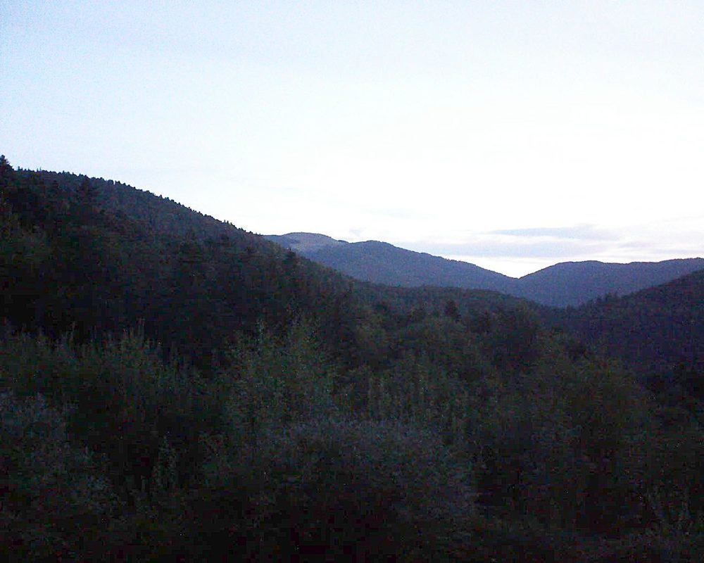 Le petit ballon vu depuis le Domaine Langmatt à Murbach le 09.09.2018 à 06:45 Le petit ballon (Alsace, Vosges) le 09.09.2018 à 06:45