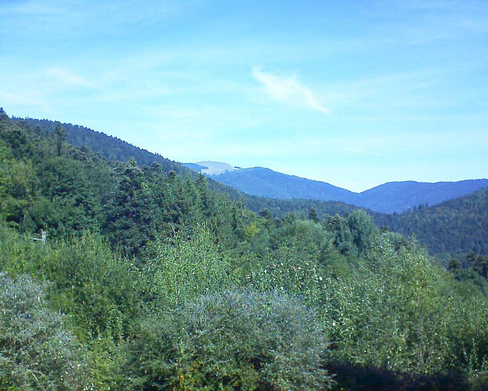 Le petit ballon vu depuis le Domaine Langmatt à Murbach le 09.09.2018 à 12:00 Le petit ballon (Alsace, Vosges) le 09.09.2018 à 12:00