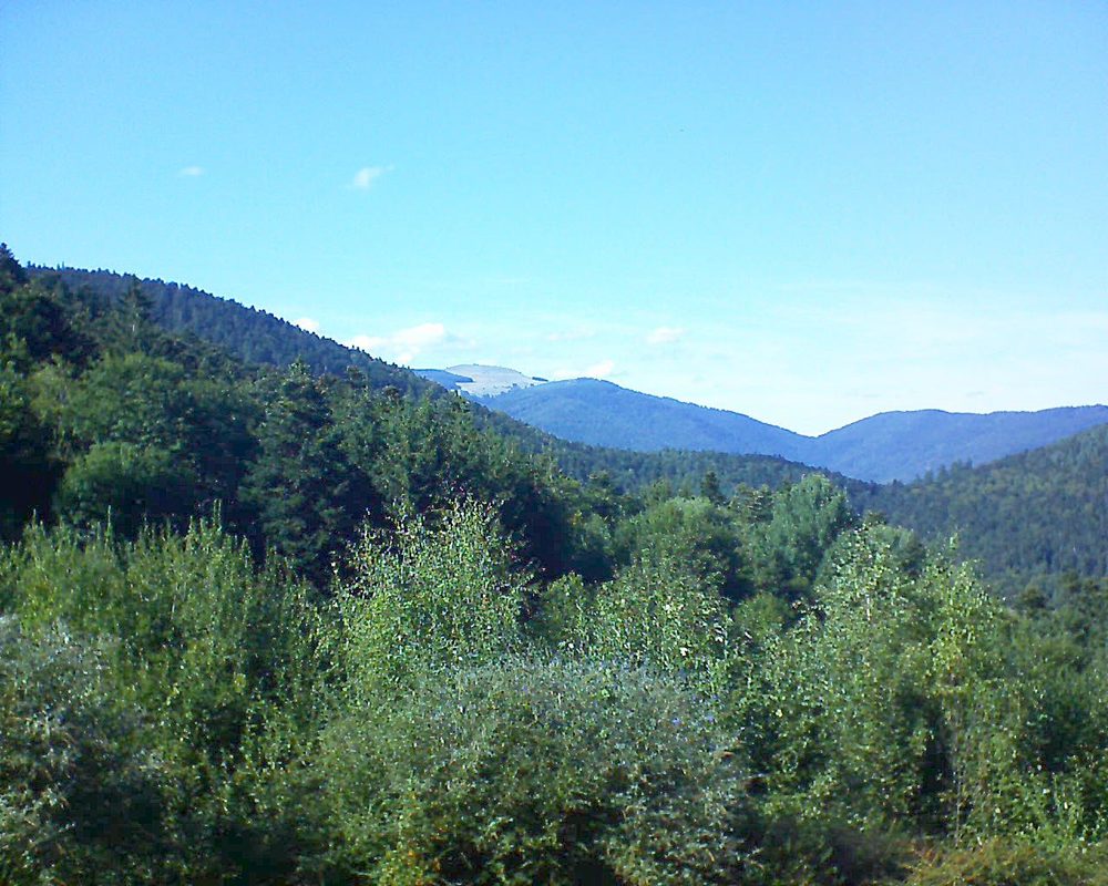 Le petit ballon vu depuis le Domaine Langmatt à Murbach le 09.09.2018 à 16:30 Le petit ballon (Alsace, Vosges) le 09.09.2018 à 16:30