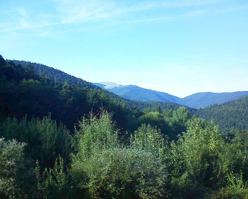 Le petit ballon vu depuis le Domaine Langmatt à Murbach le 09.09.2018 à 17:30 Le petit ballon (Alsace, Vosges) le 09.09.2018 à 17:30