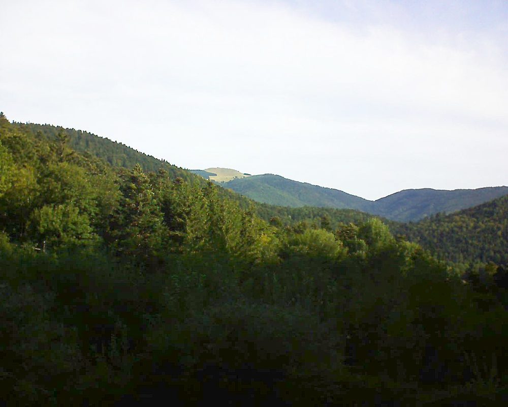 Le petit ballon vu depuis le Domaine Langmatt à Murbach le 10.09.2018 à 09:30 Le petit ballon (Alsace, Vosges) le 10.09.2018 à 09:30