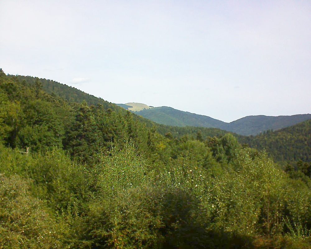 Le petit ballon vu depuis le Domaine Langmatt à Murbach le 10.09.2018 à 11:15 Le petit ballon (Alsace, Vosges) le 10.09.2018 à 11:15