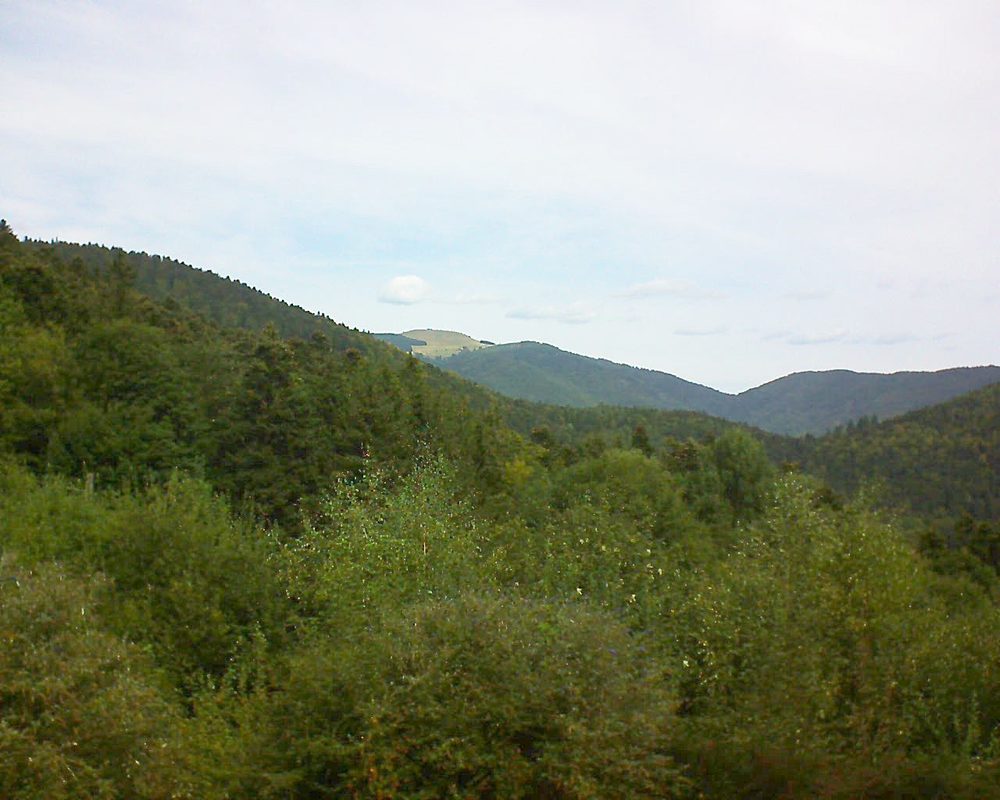 Le petit ballon vu depuis le Domaine Langmatt à Murbach le 10.09.2018 à 12:00 Le petit ballon (Alsace, Vosges) le 10.09.2018 à 12:00