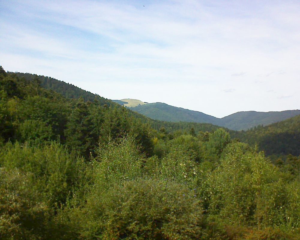 Le petit ballon vu depuis le Domaine Langmatt à Murbach le 10.09.2018 à 15:30 Le petit ballon (Alsace, Vosges) le 10.09.2018 à 15:30
