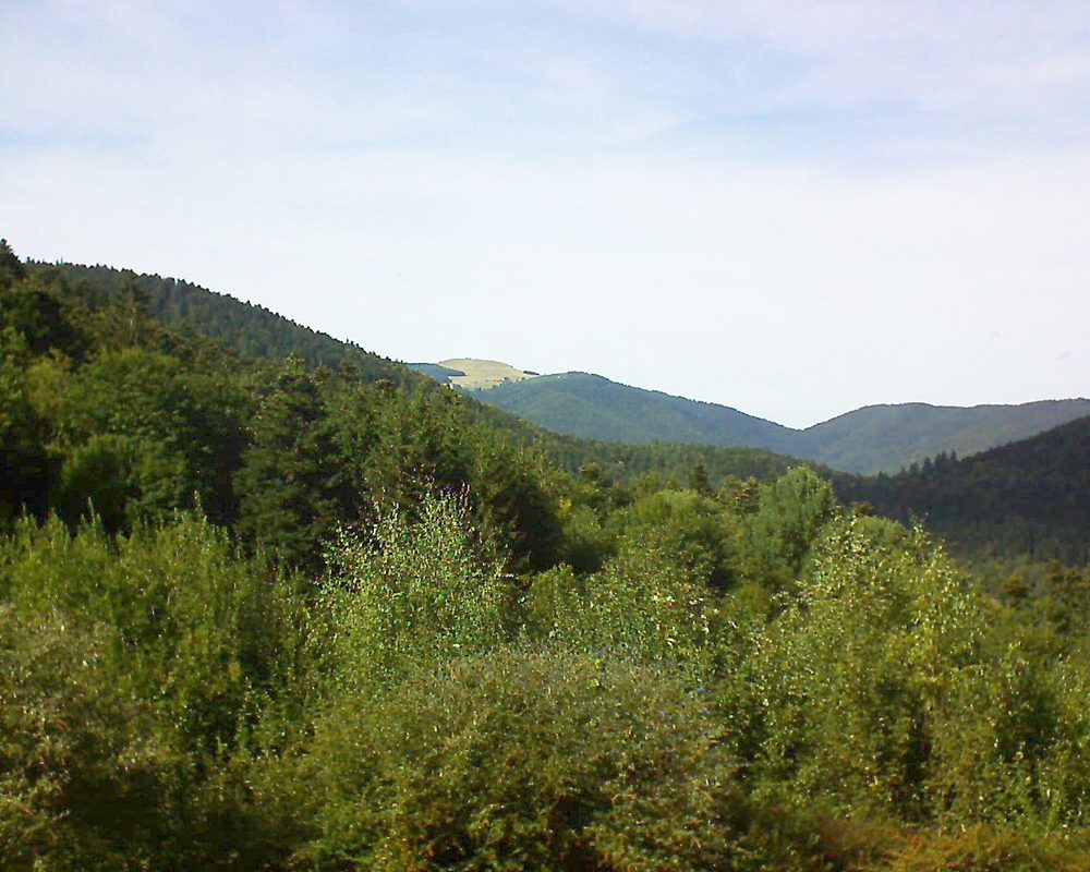 Le petit ballon vu depuis le Domaine Langmatt à Murbach le 10.09.2018 à 16:00 Le petit ballon (Alsace, Vosges) le 10.09.2018 à 16:00