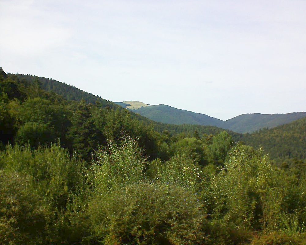 Le petit ballon vu depuis le Domaine Langmatt à Murbach le 10.09.2018 à 16:30 Le petit ballon (Alsace, Vosges) le 10.09.2018 à 16:30