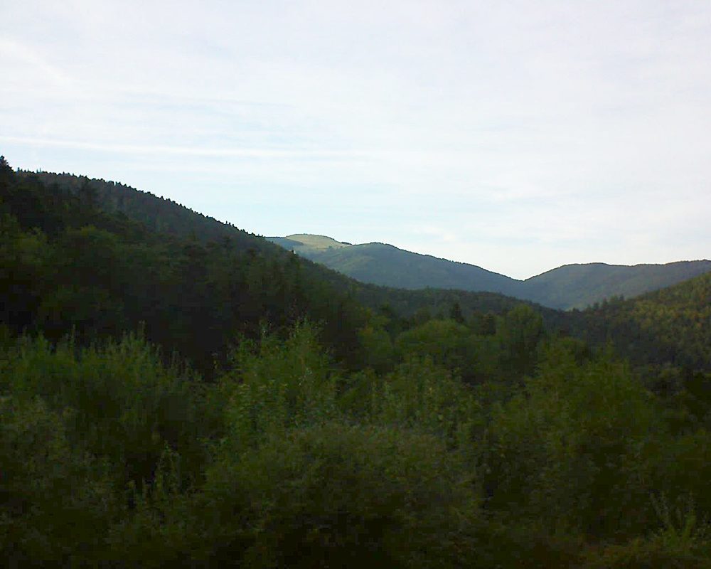 Le petit ballon vu depuis le Domaine Langmatt à Murbach le 10.09.2018 à 18:30 Le petit ballon (Alsace, Vosges) le 10.09.2018 à 18:30