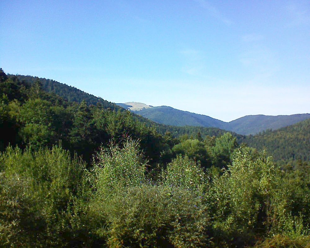 Le petit ballon vu depuis le Domaine Langmatt à Murbach le 11.09.2018 à 17:00 Le petit ballon (Alsace, Vosges) le 11.09.2018 à 17:00