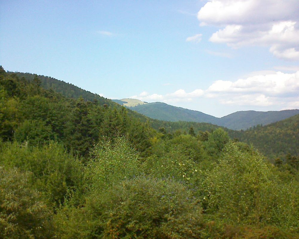 Le petit ballon vu depuis le Domaine Langmatt à Murbach le 12.09.2018 à 14:00 Le petit ballon (Alsace, Vosges) le 12.09.2018 à 14:00