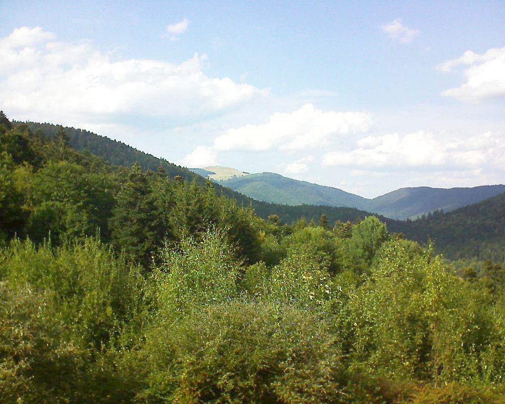 Le petit ballon vu depuis le Domaine Langmatt à Murbach le 12.09.2018 à 16:00 Le petit ballon (Alsace, Vosges) le 12.09.2018 à 16:00