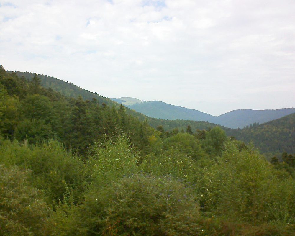 Le petit ballon vu depuis le Domaine Langmatt à Murbach le 13.09.2018 à 12:15 Le petit ballon (Alsace, Vosges) le 13.09.2018 à 12:15