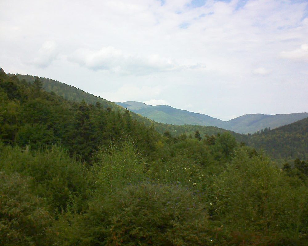 Le petit ballon vu depuis le Domaine Langmatt à Murbach le 13.09.2018 à 12:45 Le petit ballon (Alsace, Vosges) le 13.09.2018 à 12:45