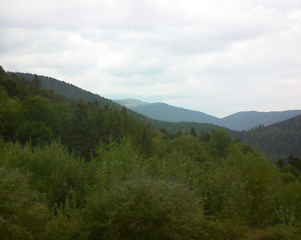 Le petit ballon vu depuis le Domaine Langmatt à Murbach le 13.09.2018 à 14:15 Le petit ballon (Alsace, Vosges) le 13.09.2018 à 14:15