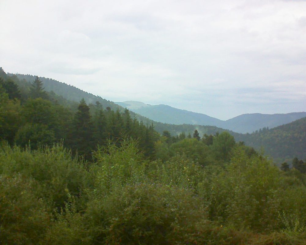 Le petit ballon vu depuis le Domaine Langmatt à Murbach le 13.09.2018 à 16:45 Le petit ballon (Alsace, Vosges) le 13.09.2018 à 16:45