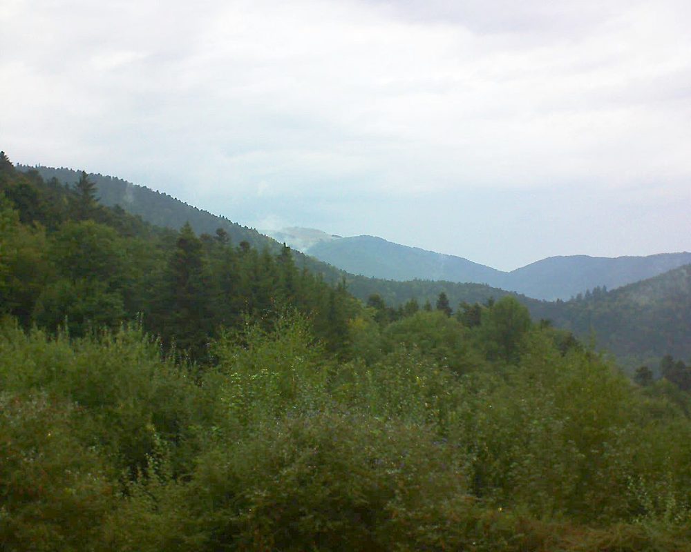 Le petit ballon vu depuis le Domaine Langmatt à Murbach le 13.09.2018 à 17:15 Le petit ballon (Alsace, Vosges) le 13.09.2018 à 17:15