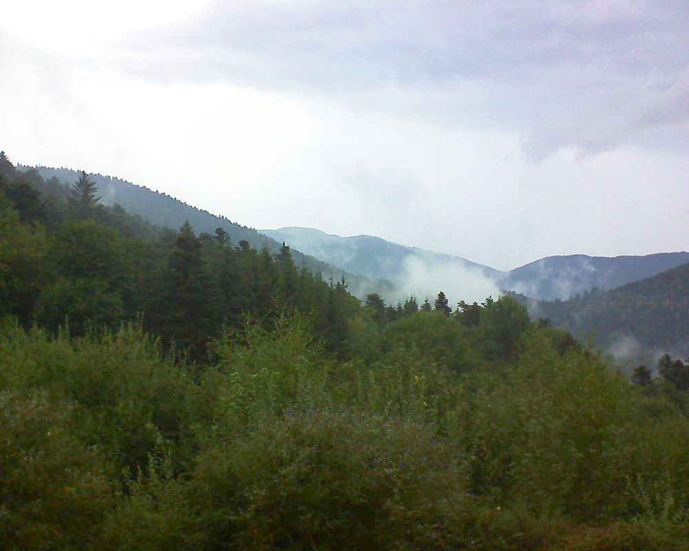 Le petit ballon vu depuis le Domaine Langmatt à Murbach le 13.09.2018 à 17:45 Le petit ballon (Alsace, Vosges) le 13.09.2018 à 17:45