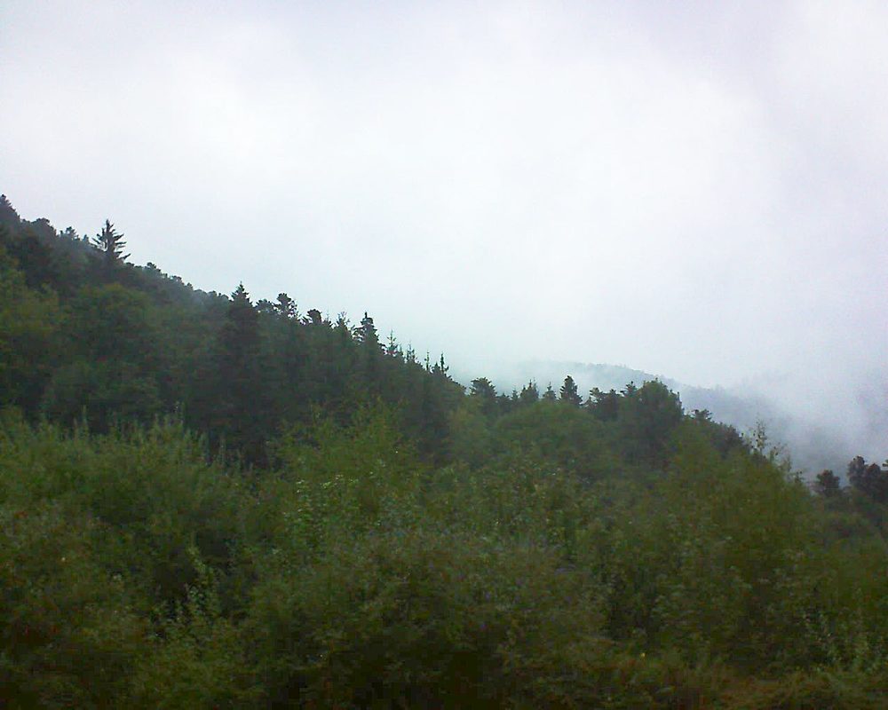 Le petit ballon vu depuis le Domaine Langmatt à Murbach le 13.09.2018 à 18:00 Le petit ballon (Alsace, Vosges) le 13.09.2018 à 18:00