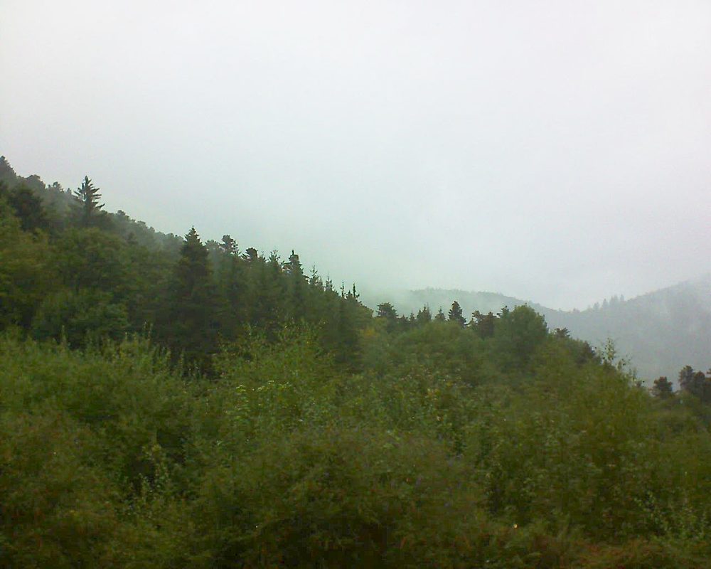 Le petit ballon vu depuis le Domaine Langmatt à Murbach le 13.09.2018 à 18:15 Le petit ballon (Alsace, Vosges) le 13.09.2018 à 18:15