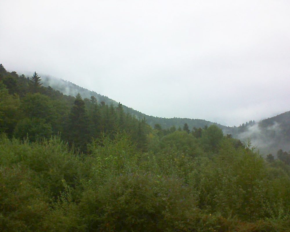 Le petit ballon vu depuis le Domaine Langmatt à Murbach le 14.09.2018 à 08:45 Le petit ballon (Alsace, Vosges) le 14.09.2018 à 08:45