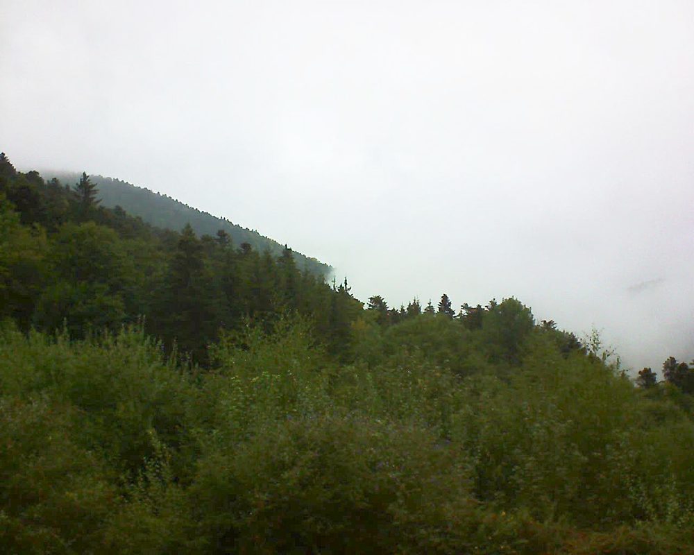 Le petit ballon vu depuis le Domaine Langmatt à Murbach le 14.09.2018 à 09:30 Le petit ballon (Alsace, Vosges) le 14.09.2018 à 09:30