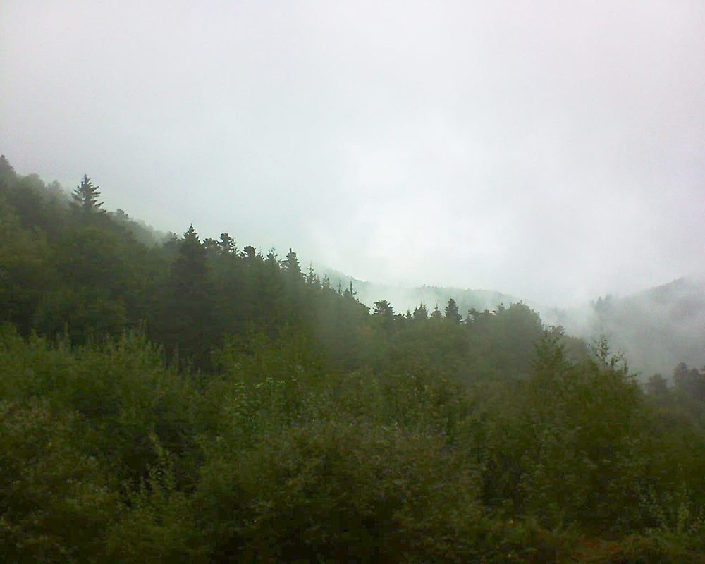Le petit ballon vu depuis le Domaine Langmatt à Murbach le 14.09.2018 à 11:00 Le petit ballon (Alsace, Vosges) le 14.09.2018 à 11:00