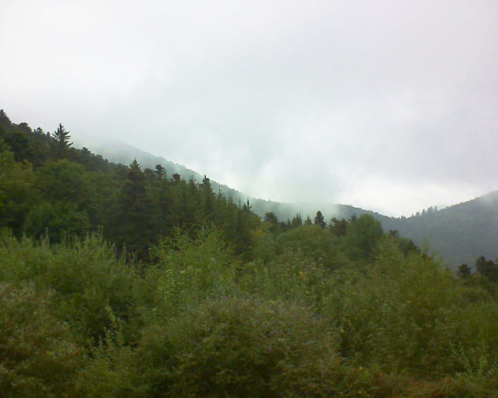 Le petit ballon vu depuis le Domaine Langmatt à Murbach le 14.09.2018 à 11:45 Le petit ballon (Alsace, Vosges) le 14.09.2018 à 11:45